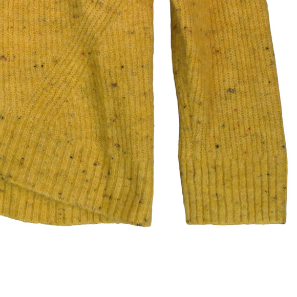 Old Navy Sweater Women Large Speckled Yellow V Neck Soft Fuzzy V Neck Pullover - Picture 5 of 7